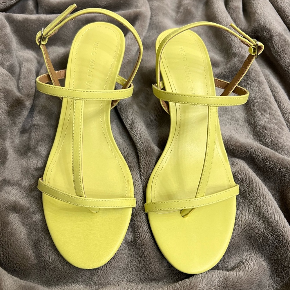 Who What Wear dress sandals in size 7 Lime green